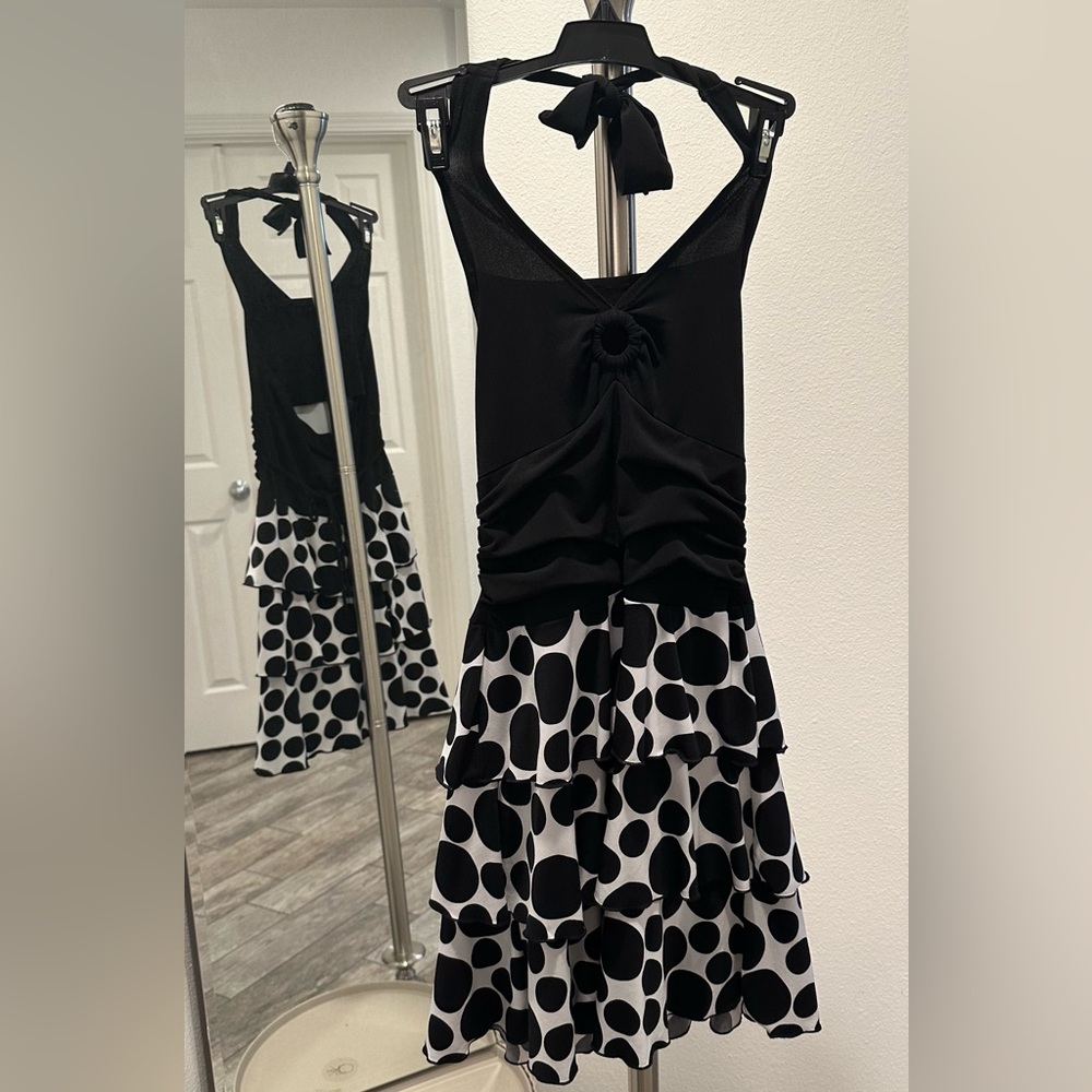Speechless Dress Black & White Polka Dot - size Childrens Clothing: 12